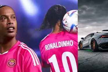 Sabendo de seu fanatismo por carros, uma empresa contratou Ronaldinho para um comercial e deu a ele um Lamborghini