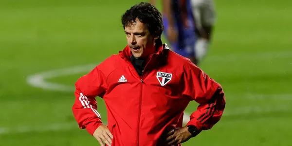 A atitude da torcida do São Paulo contra Diniz (Foto: São Paulo)