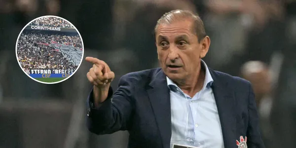 A atitude de Rmón Diaz que anima a torcida do Corinthians