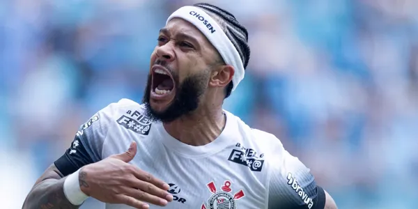 A marca de Depay pelo Corinthians (Foto: Corinthians)