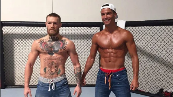 A reunião entre Crisitano Ronaldo, McGregor ocorreu em Las Vegas e os dois aparentemente se conheceram no aniversário da cantora Jennifer Lopez