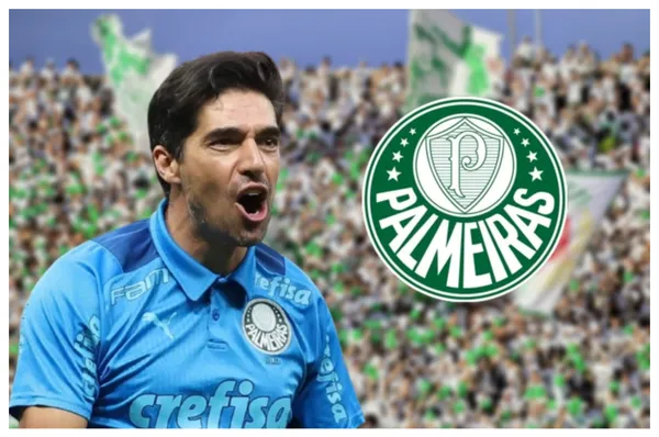 Abel Ferreira com a camisa do Palmeiras