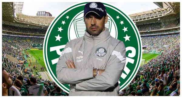 Abel Ferreira com a camisa do Palmeiras