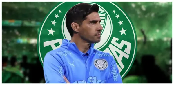 Abel Ferreira com a camisa do Palmeiras