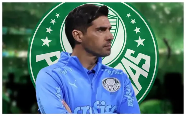 Abel Ferreira com a camisa do Palmeiras