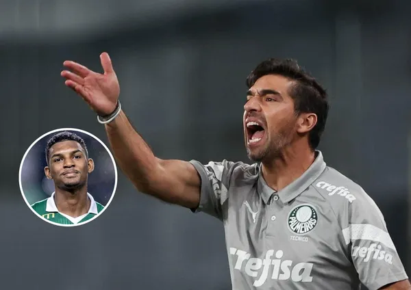 Abel Ferreira e Luis Guilherme ao lado