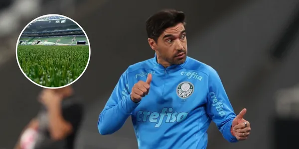 Abel Ferreira sobre o gramado artificial