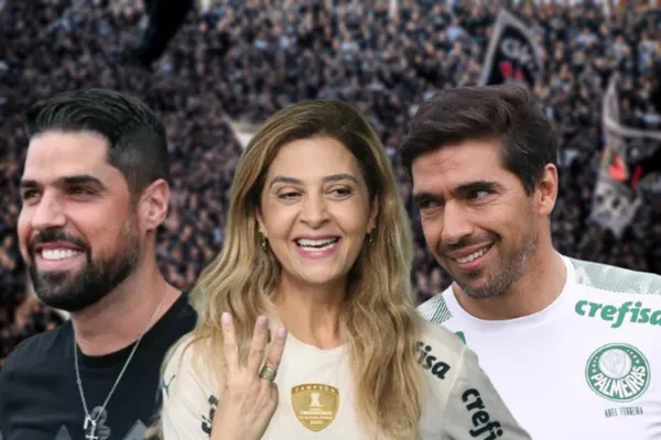 António Oliveira, Leila Pereira e Abel Ferreira