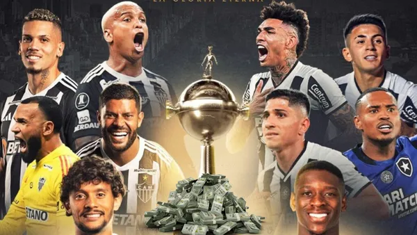 Atlético Mineiro e Botafogo disputam hoje a final da Copa Libertadores.