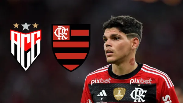 Ayrton Lucas em ação pelo Flamengo
