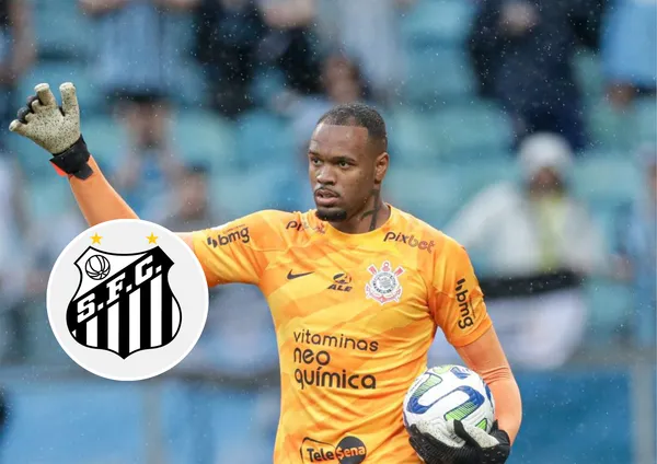 Carlos Miguel e o escudo do Santos