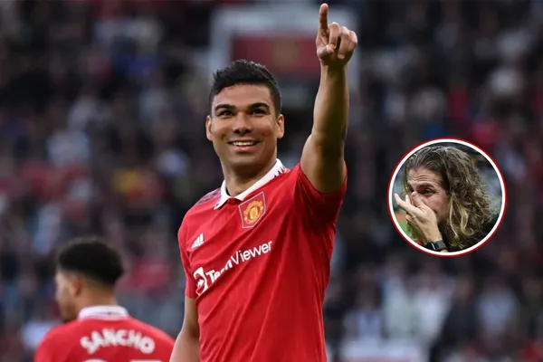 Casemiro em destaque pelo Manchester United
