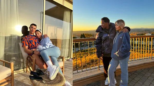 Cristiano Ronaldo e Georgina Rodríguez. Endrick e Gabriely.