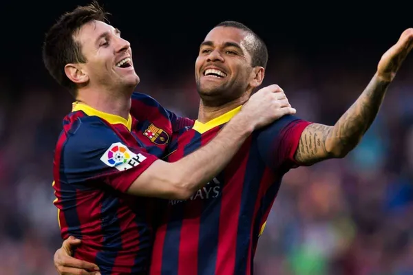 Dani Alves tem grande amizade com Lionel Messi