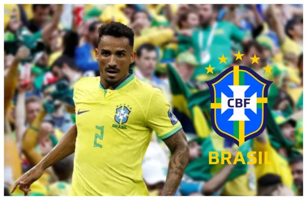 Danilo com a camisa da Seleção Brasileira