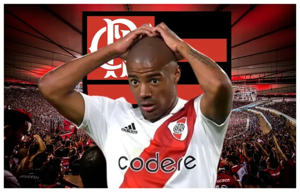 De La Cruz com a camisa do River Plate
