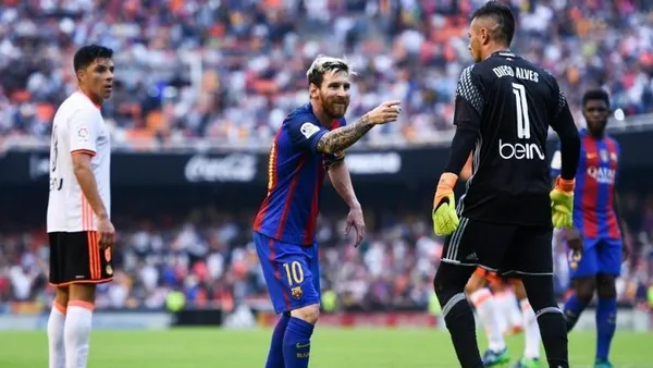 Diego Alves nunca esperava o grande detalhamento que Leonel Messi fazia