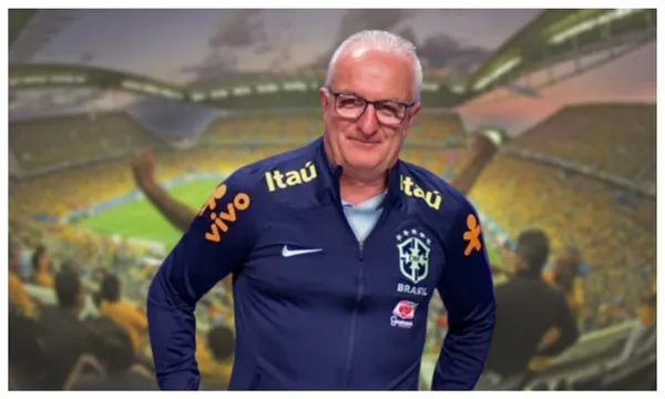 Dorival Júnior com a camisa da Seleção Brasileira