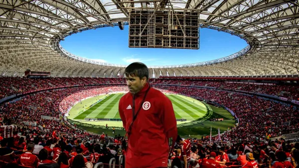 Eduardo Coudet parecia não acreditar na eliminação do Internacional