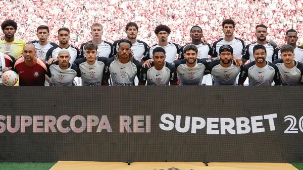 Elenco do Corinthians na Supercopa Rei. Foto: Rafael Ribeiro/CBF