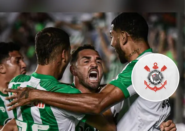 Equipe do Juventude e o escudo do Corinthians ao lado