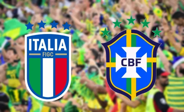 Escudo da Itália e da Seleção Brasileira