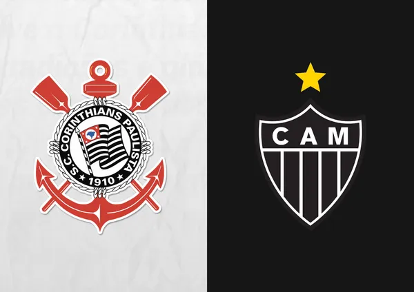 Escudo do Corinthians e do Atlético-MG