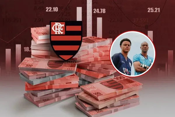 Escudo do Flamengo em detalhe