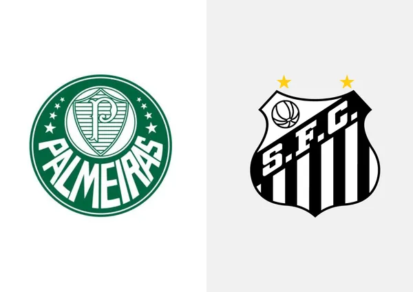 Escudo do Palmeiras e do Santos