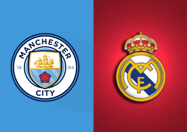 Escudo do Real Madrid e do Manchester City
