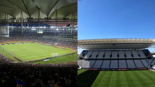 Estadio Maracaná e Arena Corinthians.