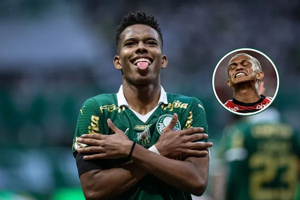 Estevão em destaque pelo Palmeiras
