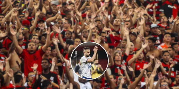 Everton Ribeiro aplaude a torcida do Flamengo após partida no Maracanã