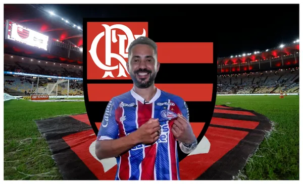 Everton Ribeiro com a camisa do Bahia
