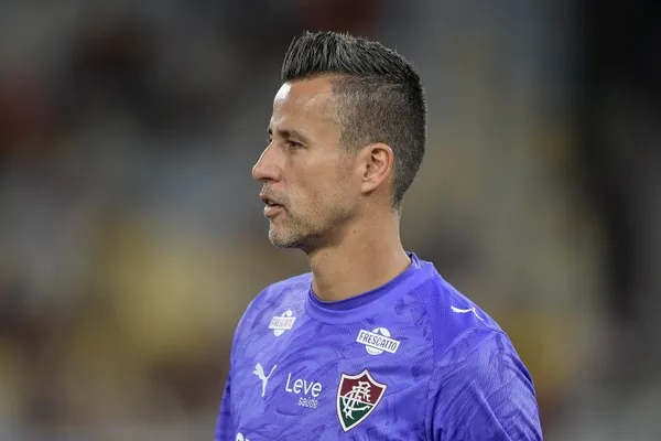 Fábio goleiro do Fluminense durante partida contra o Atlético-MG no estádio Maracanã pelo campeonato Brasileiro A 2026. Foto: Thiago Ribeiro/AGIF