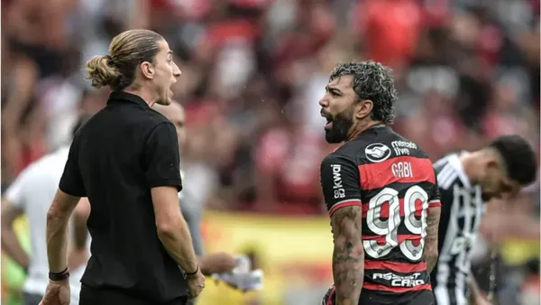 Filipe Luís e Gabriel pelo Flamengo