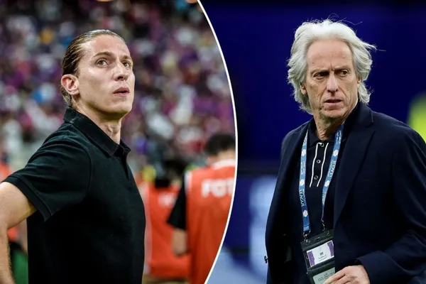 Filipe Luís e Jorge Jesus em destaque