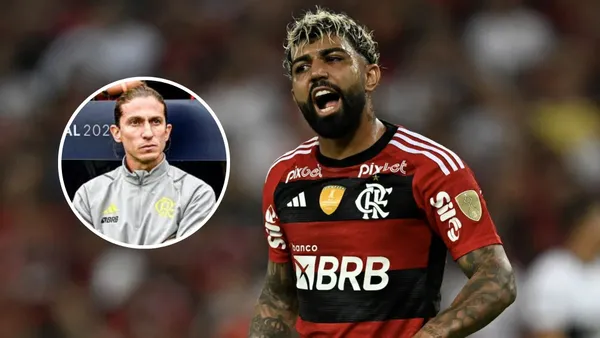 Filipe Luís - Gabigol (Foto: RPCTV)