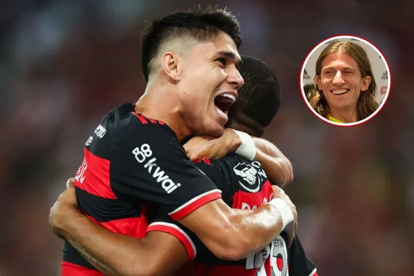 Filipe Luís no detalhe pelo Flamengo