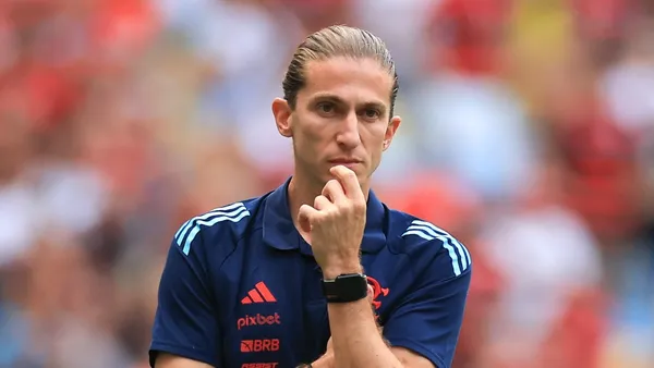 Filipe Luís, técnico do Flamengo. Foto: André Durão