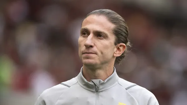 Filipe Luís, técnico do Flamengo. Foto: Jorge Rodrigues/AGIF