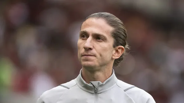 Filipe Luis, treinador do Flamengo. Foto: Jorge Rodrigues/AGIF