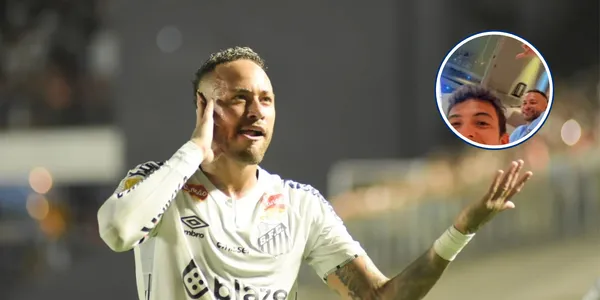 Foi assim que Neymar passou o domingo de carnaval (Foto: Santos)