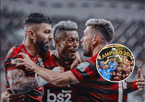 Gabigol, Bruno Henrique e Arrascaeta