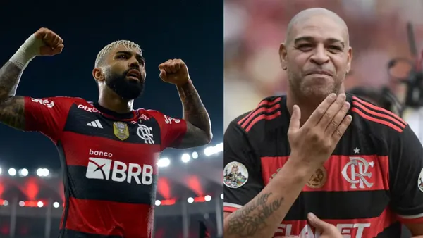 Gabigol e Adriano: dois ídolos rubro-negros