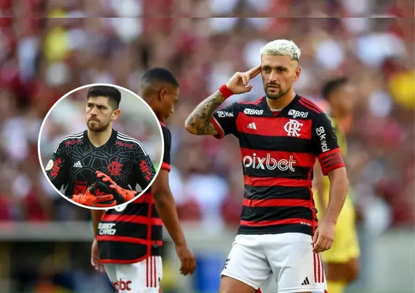 Giorgian de Arrascaeta e ao lado Rossi