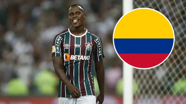 Jhon Arias em ação pelo Fluminense