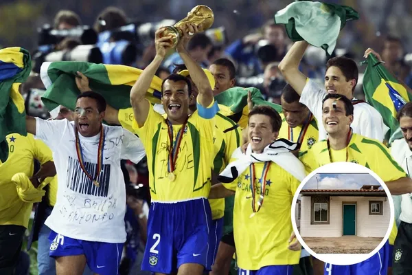 Jogadores comemoram o Penta