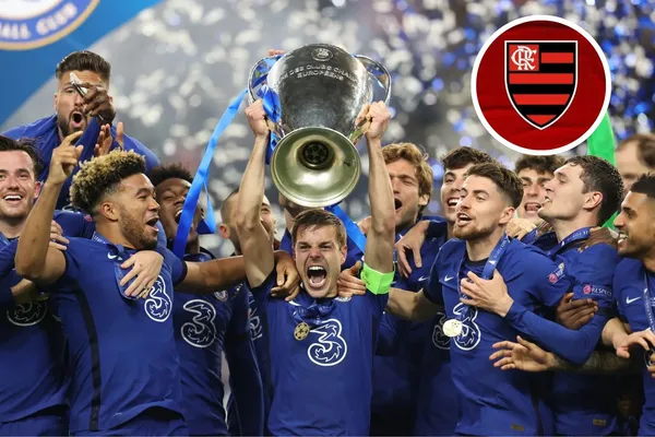 Jogadores do Chelsea comemoram conquista da Champions