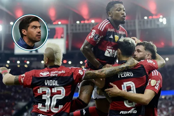 Jogadores do Flamengo comemoram